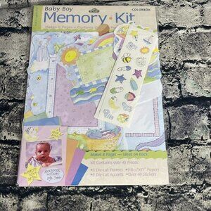 Memory Kits Baby Boy Scrapbook Kit Makes 8 pages
